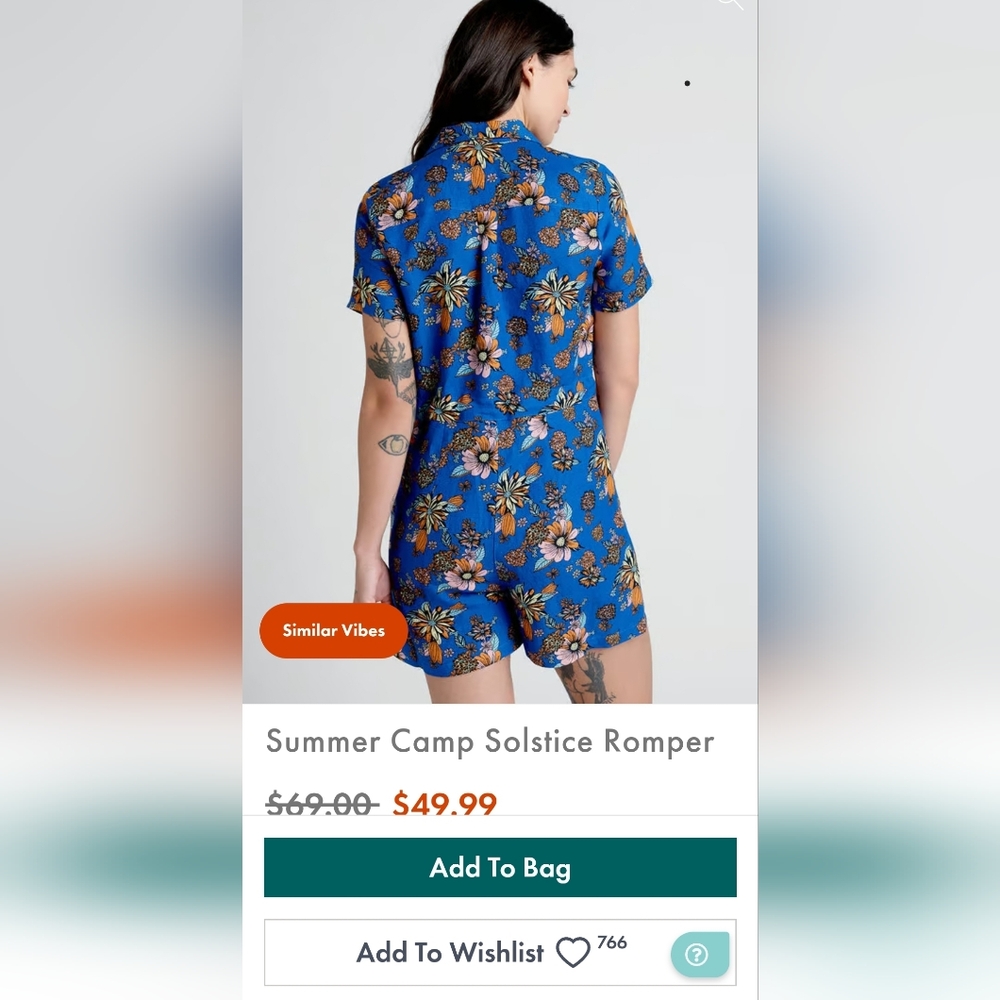 NWT Summer Camp Solstice Romper - Picture 2 of 8